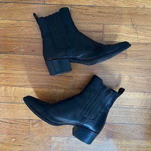 Vagabond Marja - Black Leather Chelsea Boots (Size 39)